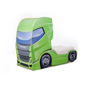 Кровать-грузовик "Скания+1" лайм