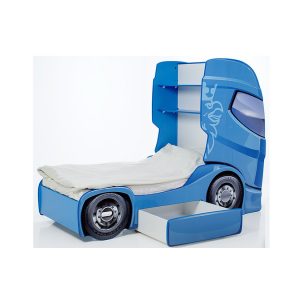 Кровать-грузовик "Скания+1" синий