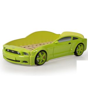 Кровать-машина "Мустанг" 3D зеленый