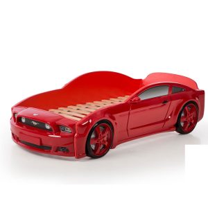 Кровать-машина "Мустанг" 3D красный
